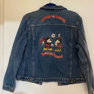 Vintage Disney Mickey and Minnie Jean Jacket -M